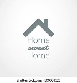 Home, Sweet Home Text Logo Design 