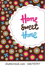 home sweet home. vector illustration