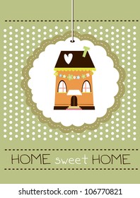 home sweet home. vector illustration