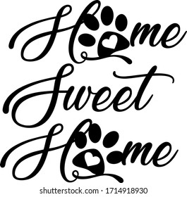 Home. sweet, home, vector illustration