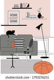 Ilustración del vector doméstico dulce