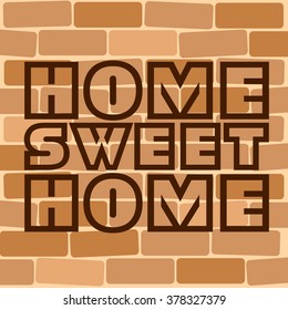 home sweet home. vector illustration