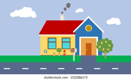 Home sweet home vector illustration design