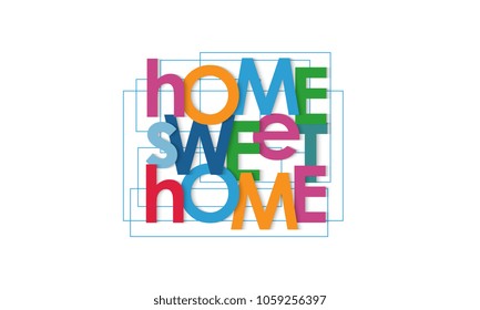 home sweet home vector letters
