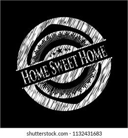 Home Sweet Home written on a chalkboard