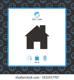 Home symbol icon. Elements for your design