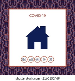 Icono de símbolo del hogar. Elementos para su diseño