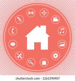Home symbol icon. Graphic elements for your design