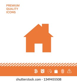 Home symbol icon. Graphic elements for your design