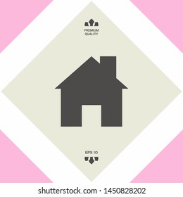 Home symbol icon. Graphic elements for your design