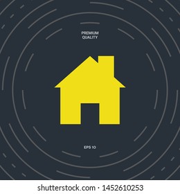 Home symbol icon. Graphic elements for your design
