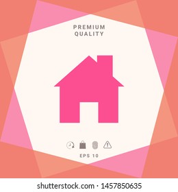 Home symbol icon. Graphic elements for your design