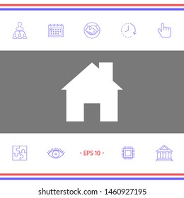 Home symbol icon. Graphic elements for your design