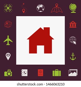 Home symbol icon. Graphic elements for your design