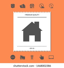 Home symbol icon. Graphic elements for your design