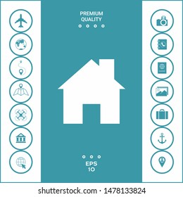 Home symbol icon. Graphic elements for your design