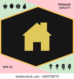 Home symbol icon. Graphic elements for your design
