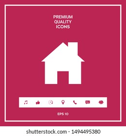 Home symbol icon. Graphic elements for your design