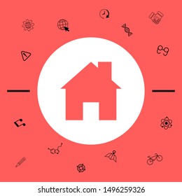 Home symbol icon. Graphic elements for your design