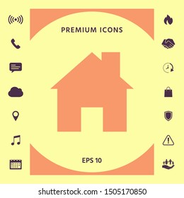 Home symbol icon. Graphic elements for your design