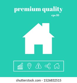 Home symbol icon. Graphic elements for your design