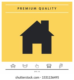 Home symbol icon. Graphic elements for your design