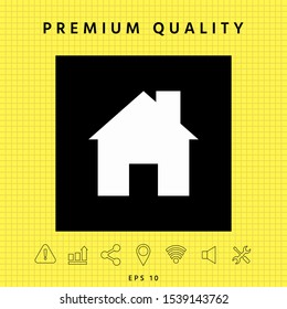 Home symbol icon. Graphic elements for your design