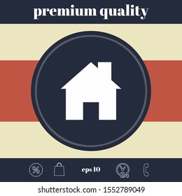 Home symbol icon. Graphic elements for your design