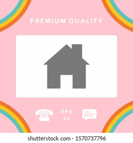 Home symbol icon. Graphic elements for your design