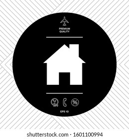 Home symbol icon. Graphic elements for your design