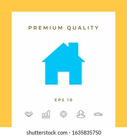 Home symbol icon. Graphic elements for your design