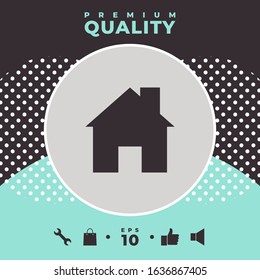 Home symbol icon. Graphic elements for your design