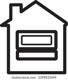 símbolo del hogar icono vector casa de señas propiedad inmobiliaria web ilusión residencial construcción