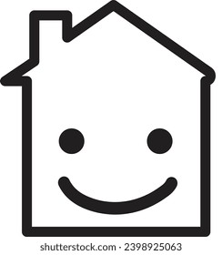 símbolo del hogar icono vector casa de señas propiedad inmobiliaria web ilusión residencial construcción