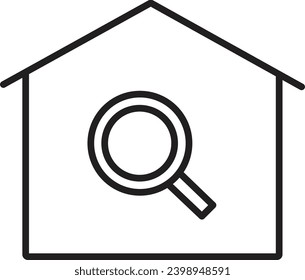 Haussymbol Vektorsymbol für Gewerbegrundstücke, Wohnimmobilien, Illustration