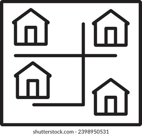 home symbol icon vector sign house business estate real web residential illustration