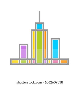 home symbol. roof icon. building logo. vector eps10.