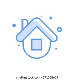 Home symbol Vector Object Picture Image Graphic Glyph Outline Icon