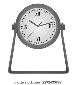 Home table clock. vector illustration