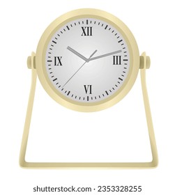 Home table clock. vector illustration