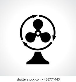 Home table ventilator icon vector illustration isolated on white background