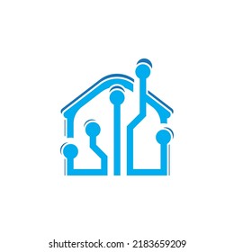 plantilla de diseño de ilustración vectorial de logotipo de tecnología doméstica