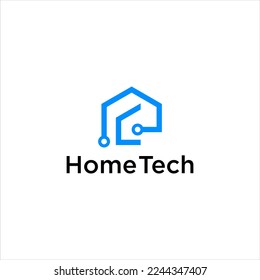 home tech logo,real estate building house vector