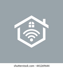 Home Technology Hexagonal Symbol. Creative Design