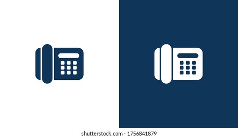 Home telephone icon illustration isolated vector sign symbol