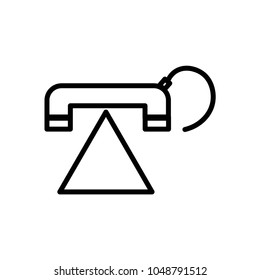 home telephone icon vector