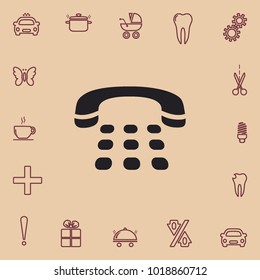 Home telephone icon, vector design