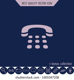 Home telephone icon, vector design