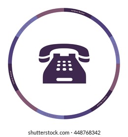 Home telephone icon, vector design