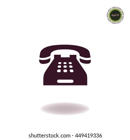 Home telephone icon, vector design